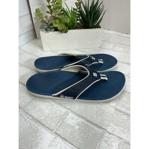 Women's Spenco Blue Beige Sandals Size 11